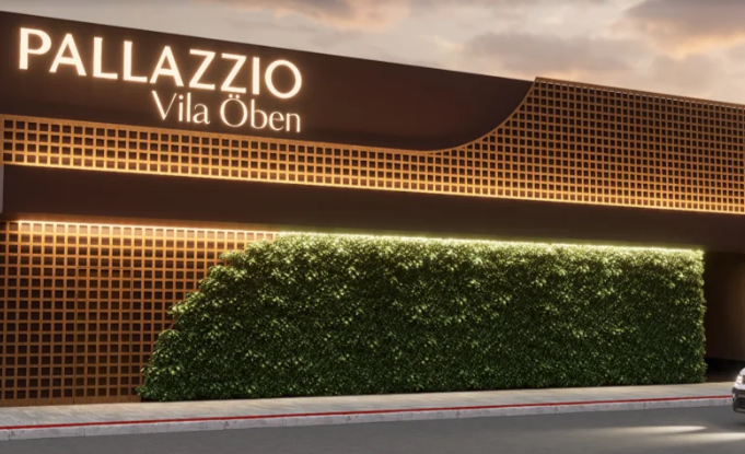 Fachada do PALLAZZIO Vila Öben, em Vitória